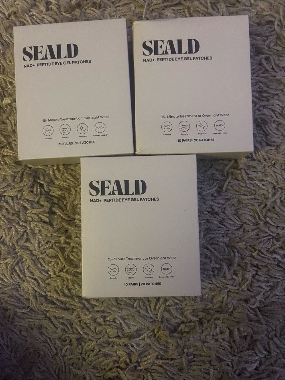 Sea White NAD+ Peptide Eye Gel Patches - Trio Pack